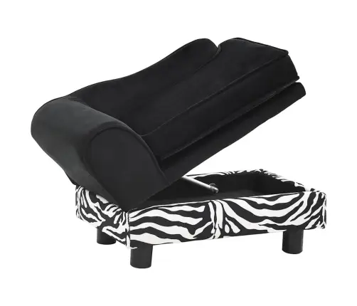 Dīvāns Suņiem, Melns, 57X34X36 Cm, Plīšs Vidaxl