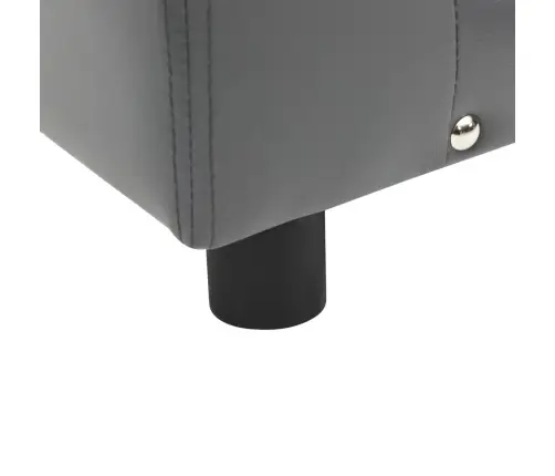 Suņu Dīvāns, Pelēks, 81X43X31 Cm, Plīšs, Mākslīgā Āda Vidaxl