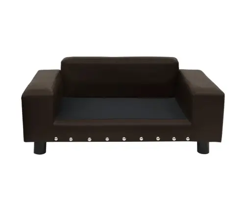 Lova Šunims, Ruda, 81X43X31cm Pliušas Ir Dirbtinė Oda