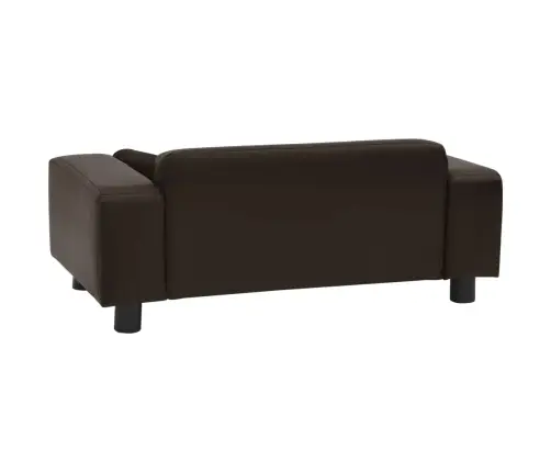 Lova Šunims, Ruda, 81X43X31cm Pliušas Ir Dirbtinė Oda