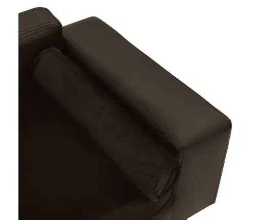 Lova Šunims, Ruda, 81X43X31cm Pliušas Ir Dirbtinė Oda