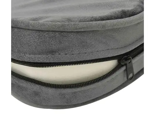 Suņu Dīvāns, Pelēks, 48X48X32 Cm, Plīšs, Mākslīgā Āda Vidaxl