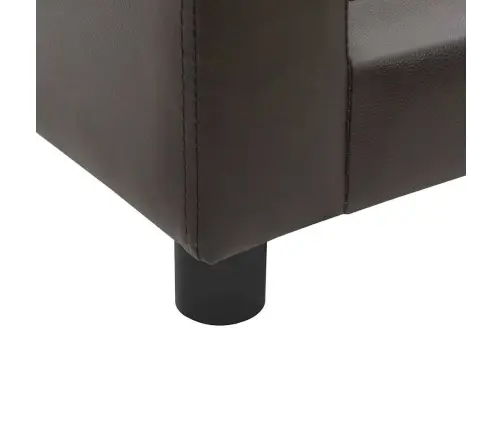 Lova Šunims, Ruda, 60X43X30cm Pliušas Ir Dirbtinė Oda