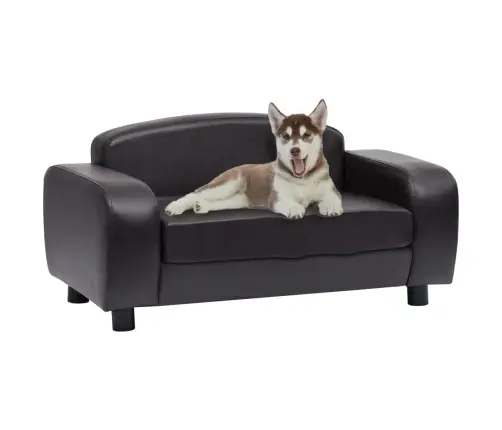 Suņu Dīvāns, Brūns, 80X50X40 Cm, Mākslīgā Āda Vidaxl