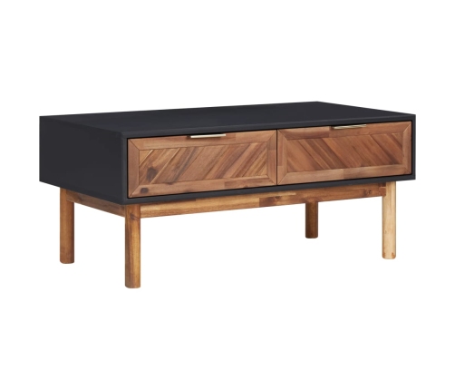 Kafijas Galdiņš, 90X50X40 Cm, Akācijas Masīvkoks, Mdf Vidaxl