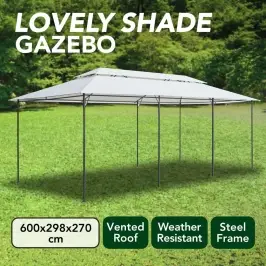 Dārza Nojume, 600X298X270 Cm, Balta, 180G/M² Vidaxl