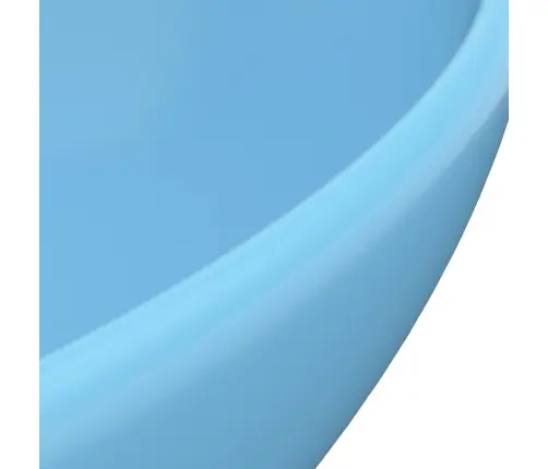 Izlietne, Ovāla Forma, 40X33 Cm, Matēta Gaiši Zila Keramika Vidaxl