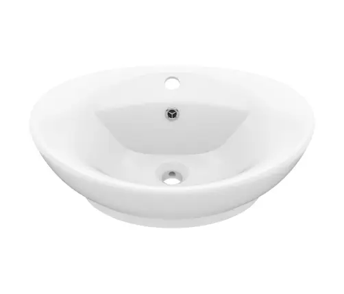 Prabangus Praustuvas, Matinis Baltas, 58,5X39cm Keramika