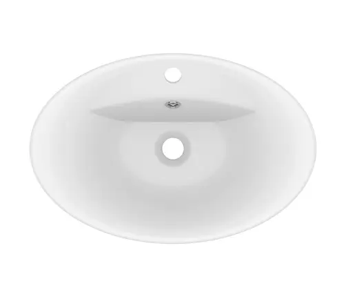 Prabangus Praustuvas, Matinis Baltas, 58,5X39cm Keramika