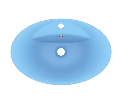 Prabangus Praustuvas, Matinis Mėlynas, 58,5X39cm Keramika Prabangus Praustuvas, Matinis Mėlynas, 58,5X39cm Keramika