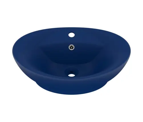 Prabangus Praustuvas, Matinis Mėlynas, 58,5X39cm Keramika