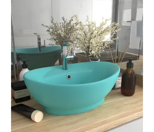 Prabangus Praustuvas, Matinis Žalias, 58,5X39cm Keramika