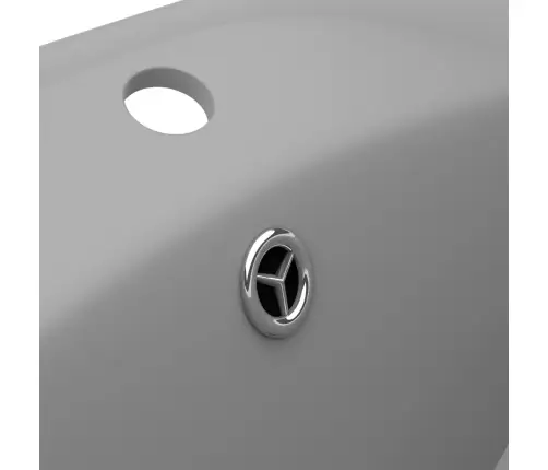 Valamu Ülevooluga, Ovaalne Matt Helehall 58,5X39 Cm Keraamiline