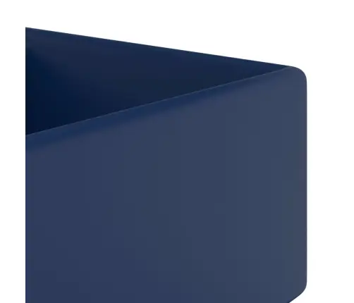 Izlietne, 41X41 Cm, Kvadrāta Forma, Matēta Tumši Zila Keramika Vidaxl