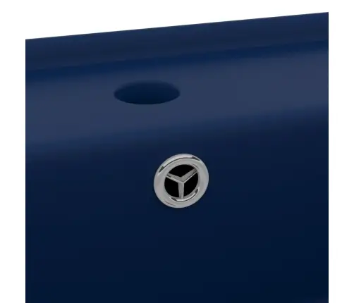 Izlietne, 41X41 Cm, Kvadrāta Forma, Matēta Tumši Zila Keramika Vidaxl