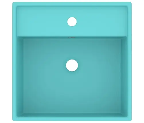 Izlietne, 41X41 Cm, Kvadrāta Forma, Matēta Gaiši Zaļa Keramika Vidaxl