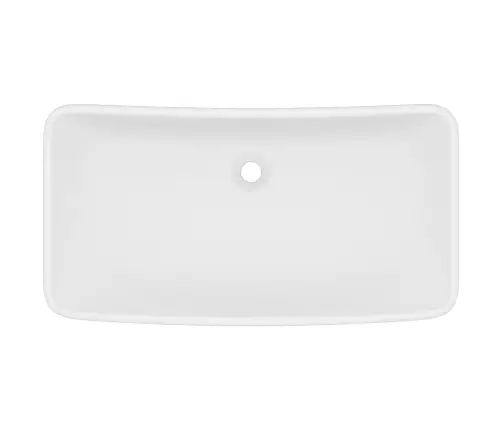 Prabangus Praustuvas, Baltas, 71X38cm Keramika, Stačiakampis