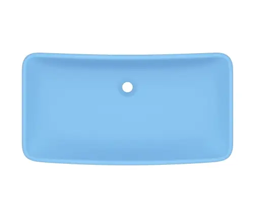 Izlietne, Taisnstūra, 71X38 Cm, Matēta Gaiši Zila Keramika Vidaxl