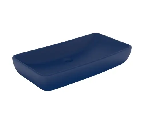 Prabangus Praustuvas, Mėlynas, 71X38cm Keramika, Stačiakampis