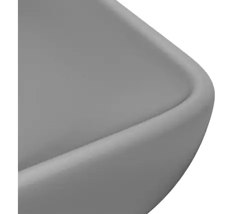 Prabangus Praustuvas, Pilkas, 71X38cm Keramika, Stačiakampis