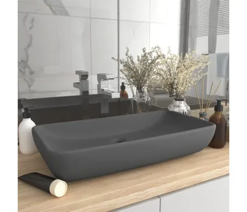 Valamu Kandiline, Matt Tumehall, 71 X 38 cm Keraamiline