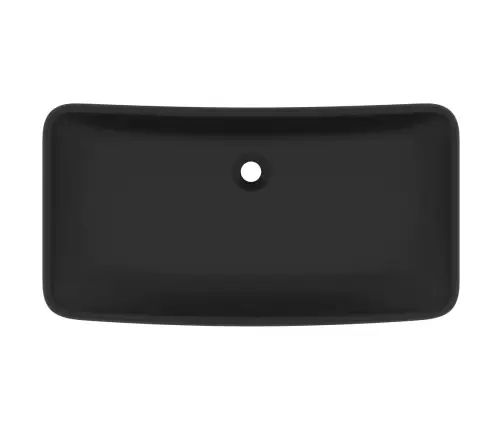Izlietne, Taisnstūra, 71X38 Cm, Matēta Melna Keramika Vidaxl