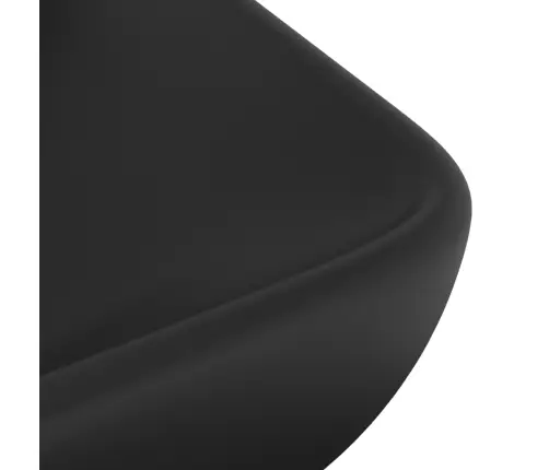 Izlietne, Taisnstūra, 71X38 Cm, Matēta Melna Keramika Vidaxl