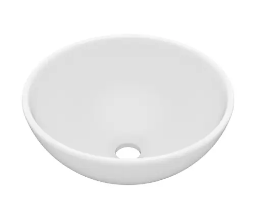 Luksuslik Valamu Ümar, Matt Valge, 32,5 X 14 cm Keraamiline