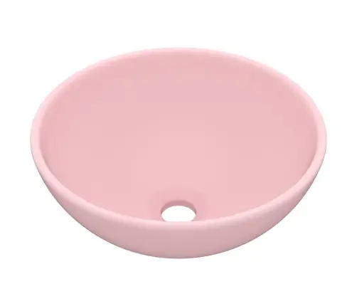 Luksuslik Valamu Ümar, Matt Roosa, 32,5 X 14 cm Keraamiline