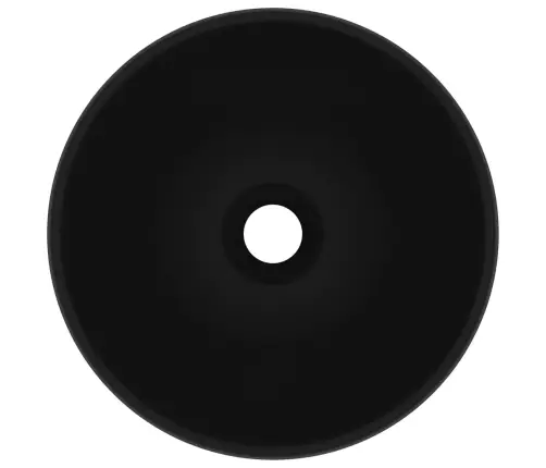 Prabangus Praustuvas, Matinis Juodas, 32,5X14cm Keramika