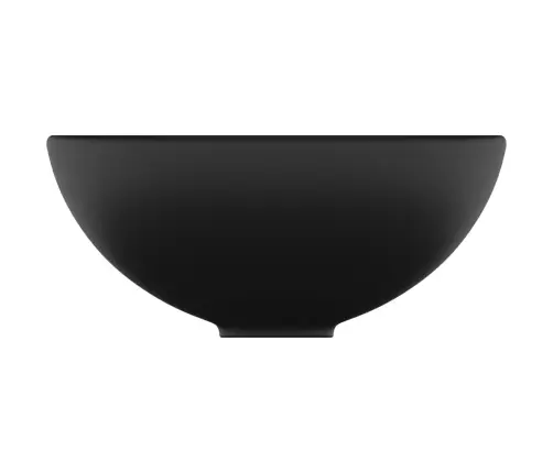Prabangus Praustuvas, Matinis Juodas, 32,5X14cm Keramika