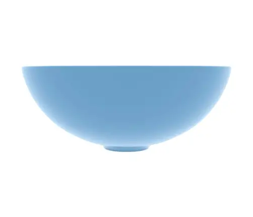 Vannasistabas Izlietne, Apaļa, Matēta, Gaiši Zila Keramika Vidaxl