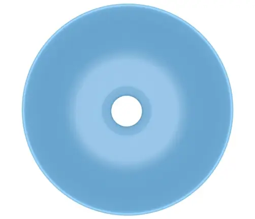 Vannasistabas Izlietne, Apaļa, Matēta, Gaiši Zila Keramika Vidaxl