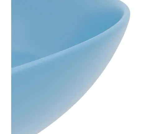 Vannasistabas Izlietne, Apaļa, Matēta, Gaiši Zila Keramika Vidaxl