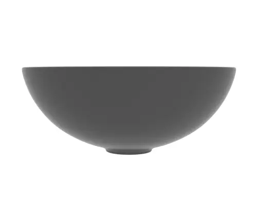 Vannasistabas Izlietne, Apaļa, Matēta, Tumši Pelēka Keramika Vidaxl