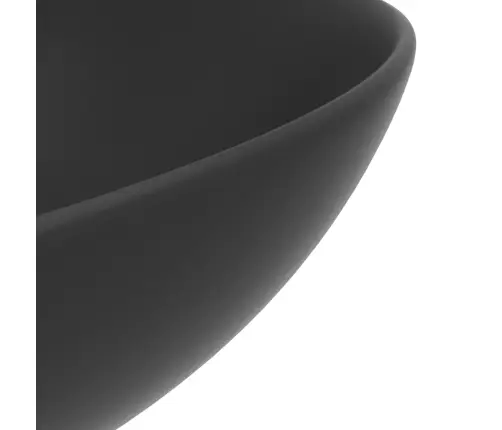 Vannasistabas Izlietne, Apaļa, Matēta, Tumši Pelēka Keramika Vidaxl