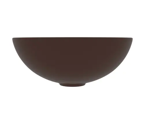 Vannasistabas Izlietne, Apaļa, Matēta, Tumši Brūna Keramika Vidaxl