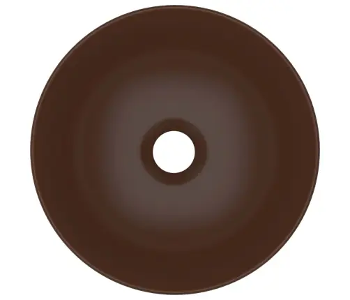 Vannasistabas Izlietne, Apaļa, Matēta, Tumši Brūna Keramika Vidaxl