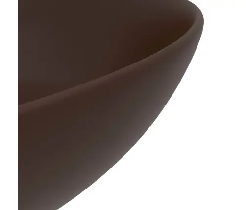 Vannasistabas Izlietne, Apaļa, Matēta, Tumši Brūna Keramika Vidaxl