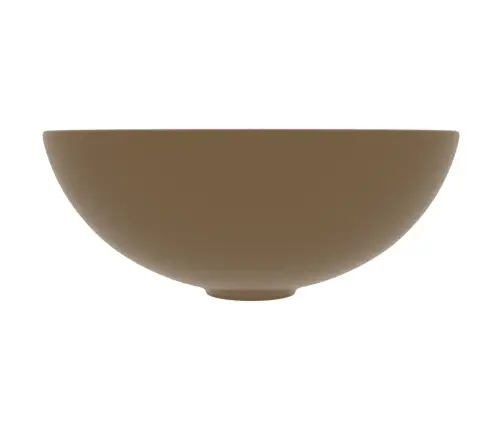 Vannasistabas Izlietne, Apaļa, Matēta, Krēmkrāsas Keramika Vidaxl