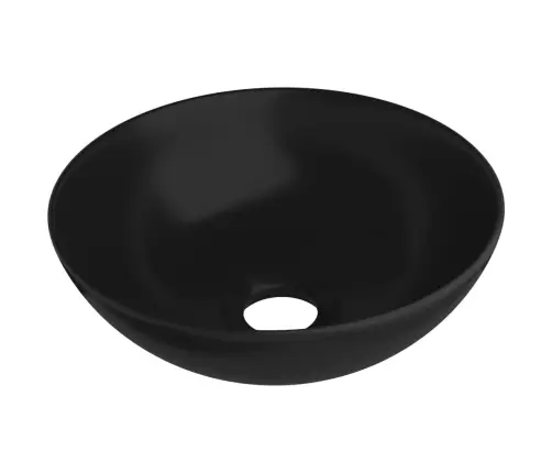 Vannasistabas Izlietne, Apaļa, Matēta Melna Keramika Vidaxl