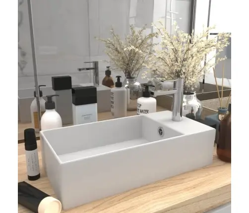 Vonios Kambario Praustuvas, Matinis Baltas, Keramika