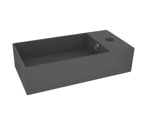 Vannitoa Valamu Ülevooluavaga, Keraamiline, Tumehall