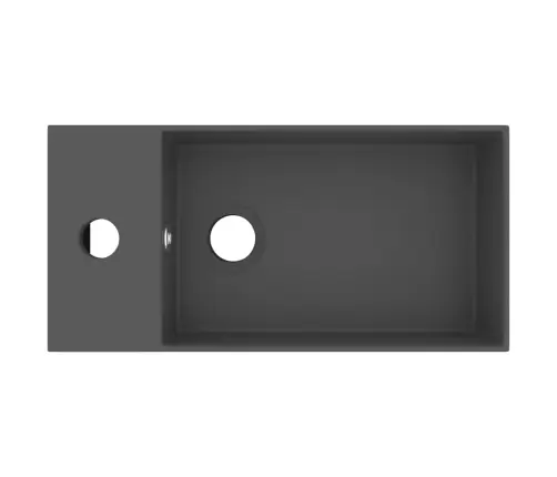 Vannitoa Valamu Ülevooluavaga, Keraamiline, Tumehall