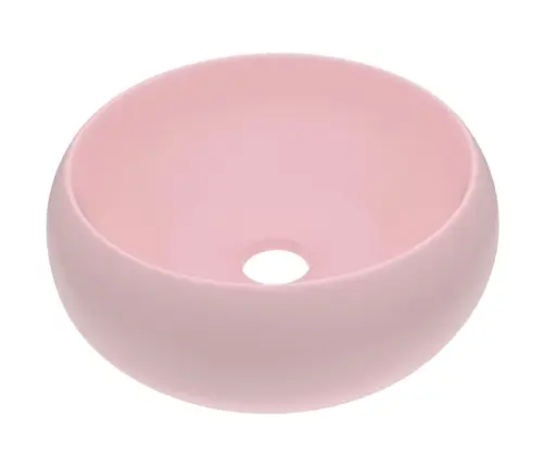 Prabangus Praustuvas, Matinis Rožinis, 40X15cm Keramika