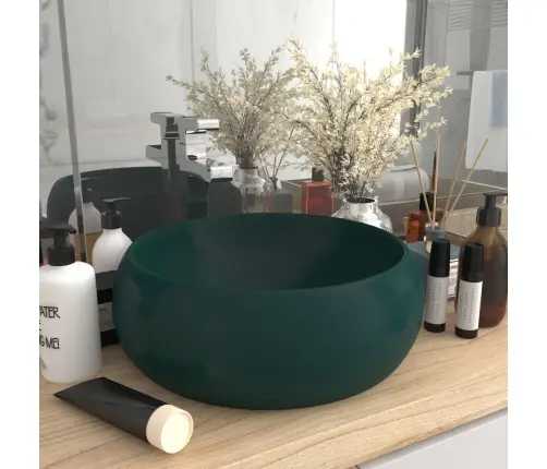 Prabangus Praustuvas, Matinis Žalias, 40X15cm Keramika