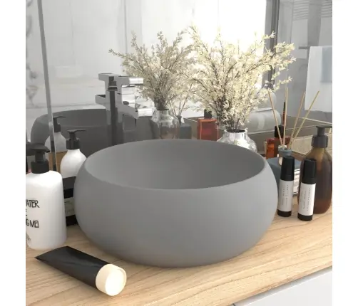 Luksuslik Valamu Ümar, Matt Helehall, 40 X 15 cm Keraamiline