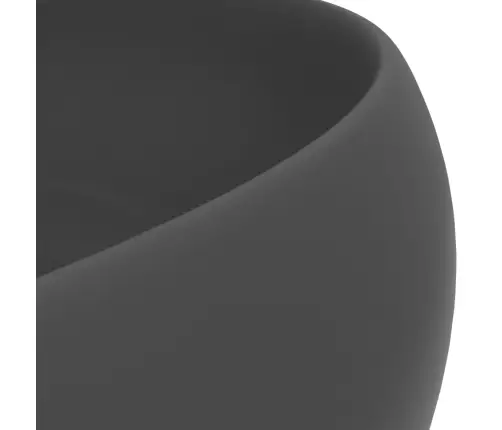 Prabangus Praustuvas, Matinis Pilkas, 40X15cm Keramika