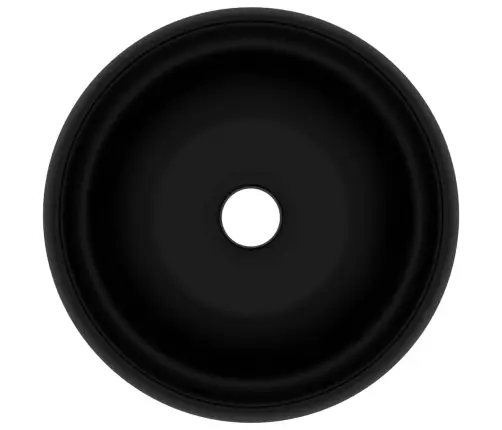 Prabangus Praustuvas, Matinis Juodas, 40X15cm Keramika