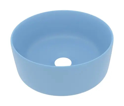 Prabangus Praustuvas, Matinis Mėlynas, 40X15cm Keramika